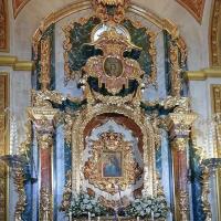Retablo y capilla de La Virgen de Gracia. Iglesia de Los Santos Mártires. Málaga.