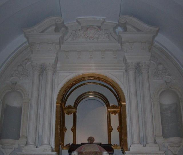 Estado inicial de l retablo.