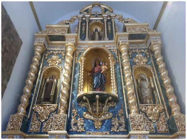 Retablo de  Nuestra Señora del Rosario. Canillas de Aceituno. Vélez Málaga